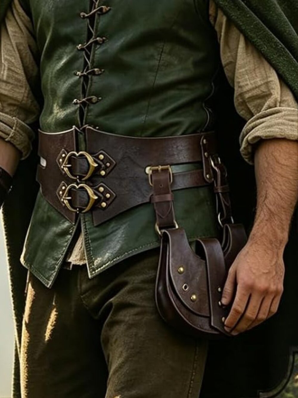 PU Leather Waist Sash Belt